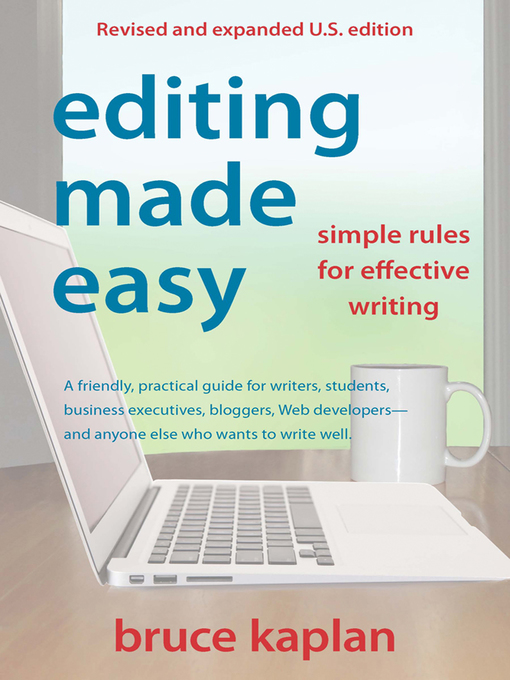 Title details for Editing Made Easy by Bruce Kaplan - Available